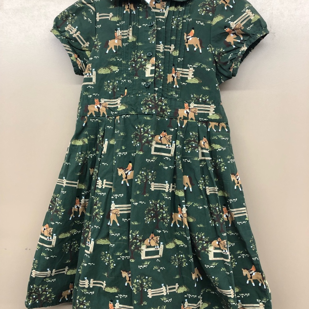 Gymboree vintage equestrian club horses pony twirl dress